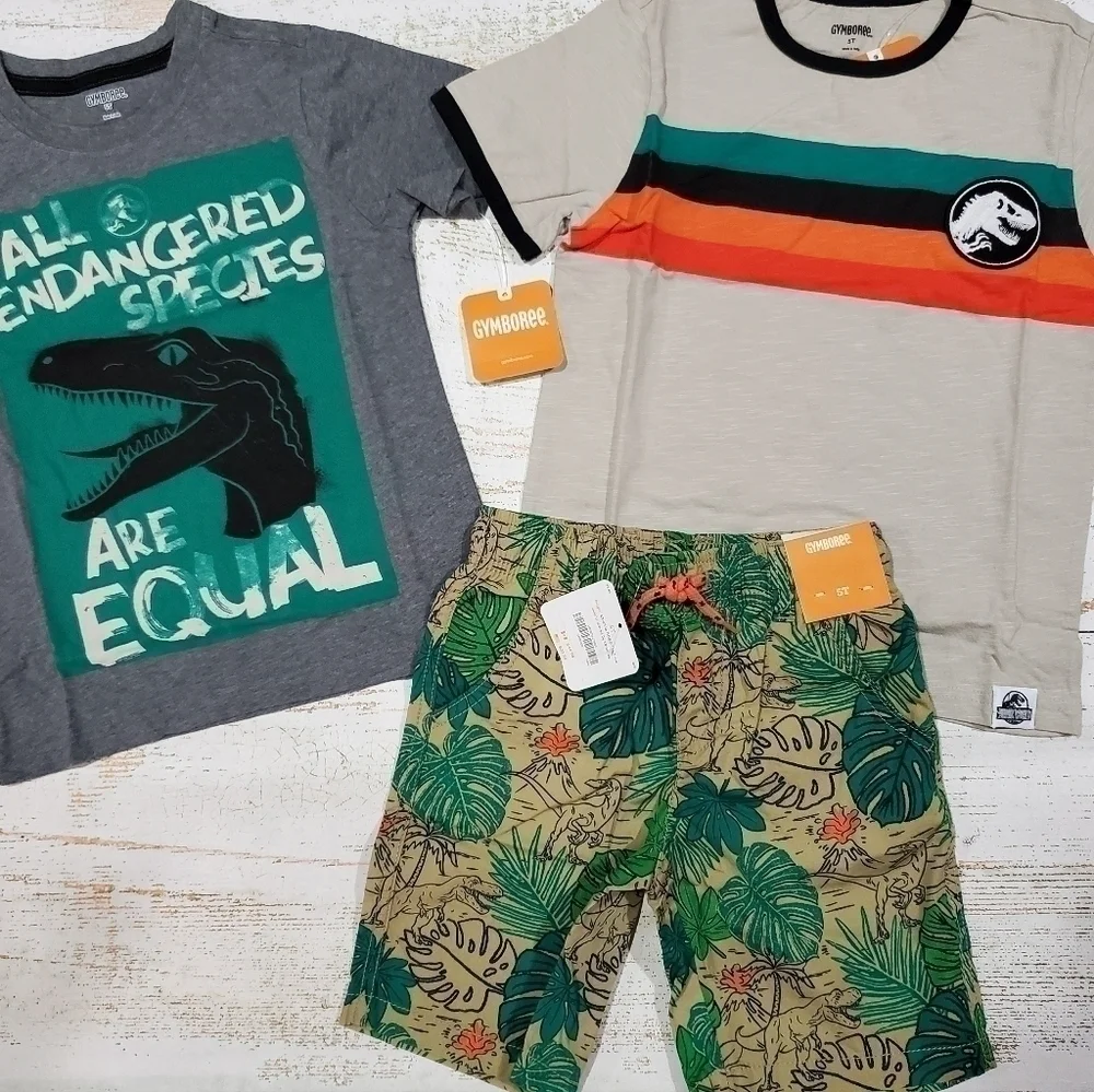 Gymboree Jurassic World Dino Stroll Outfit Size 5T NWT